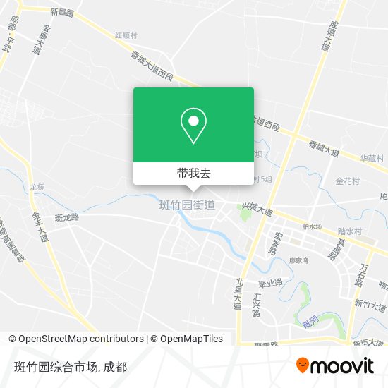 斑竹园综合市场地图