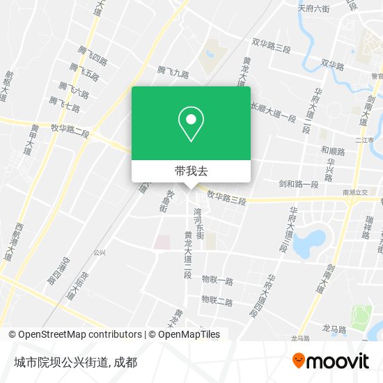 城市院坝公兴街道地图