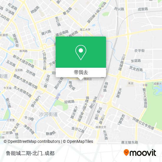 鲁能城二期-北门地图
