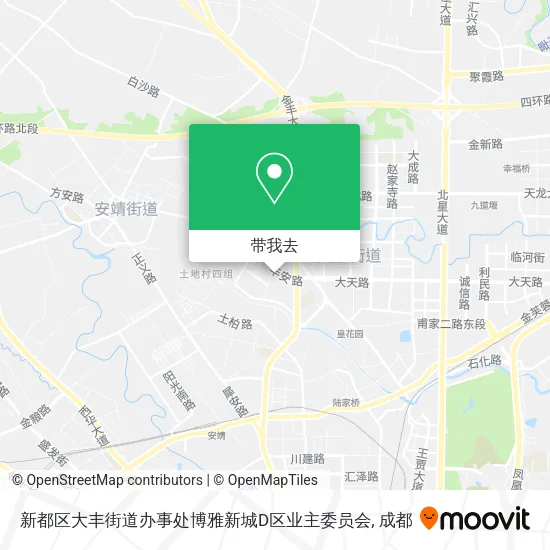 新都区大丰街道办事处博雅新城D区业主委员会地图