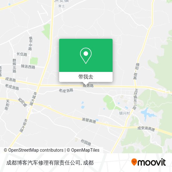 成都博客汽车修理有限责任公司地图