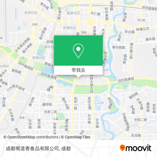成都蜀道香食品有限公司地图