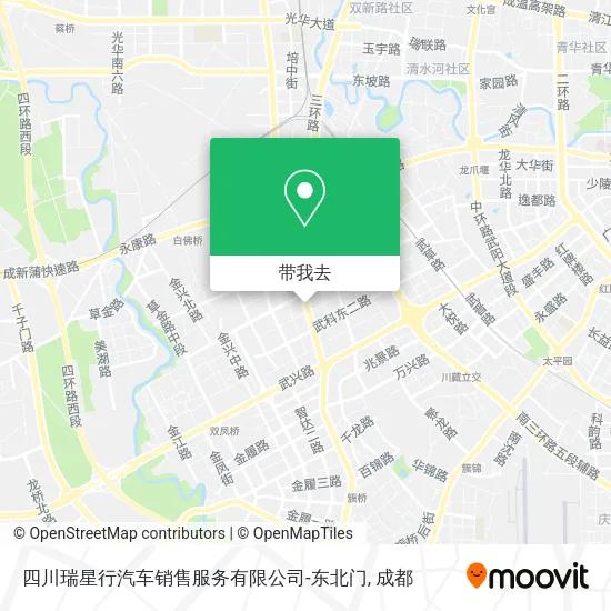 四川瑞星行汽车销售服务有限公司-东北门地图