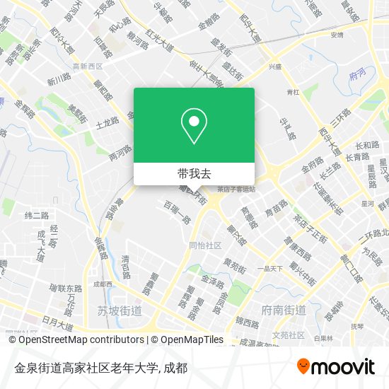 金泉街道高家社区老年大学地图