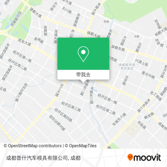 成都普什汽车模具有限公司地图