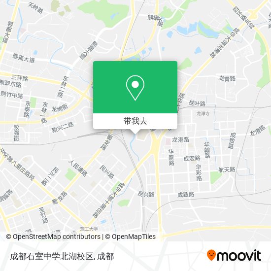成都石室中学北湖校区地图
