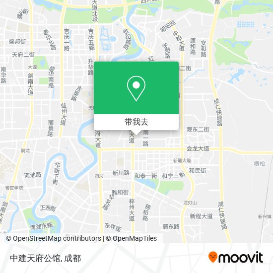 中建天府公馆地图