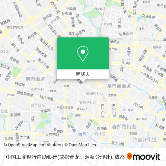 中国工商银行自助银行(成都青龙三洞桥分理处)地图