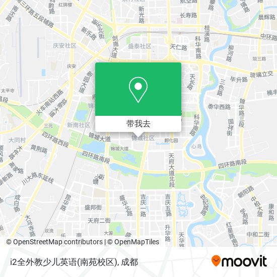 i2全外教少儿英语(南苑校区)地图