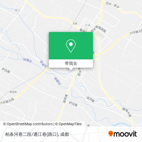 柏条河巷二段/通江巷(路口)地图
