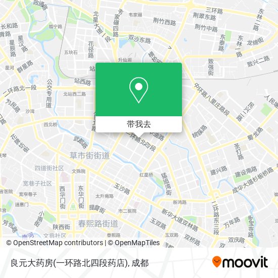 良元大药房(一环路北四段药店)地图
