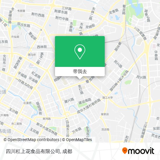 四川杠上花食品有限公司地图