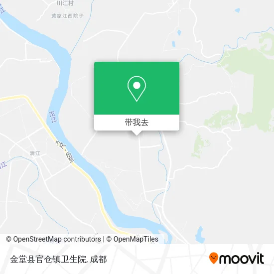 金堂县官仓镇卫生院地图