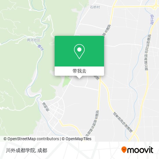 川外成都学院地图