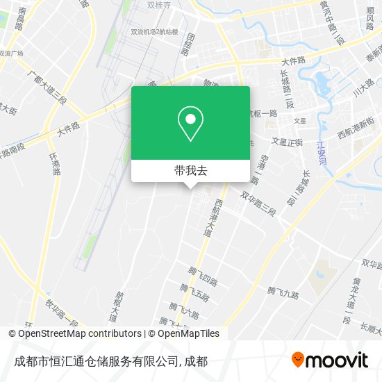 成都市恒汇通仓储服务有限公司地图