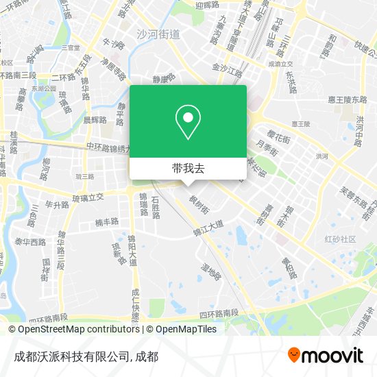 成都沃派科技有限公司地图