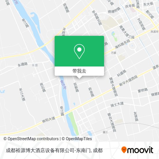成都裕源博大酒店设备有限公司-东南门地图
