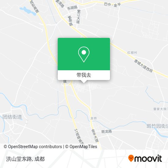 洪山堂东路地图
