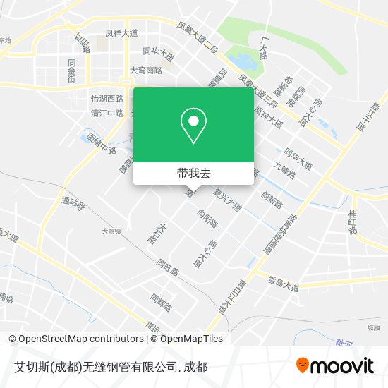 艾切斯(成都)无缝钢管有限公司地图