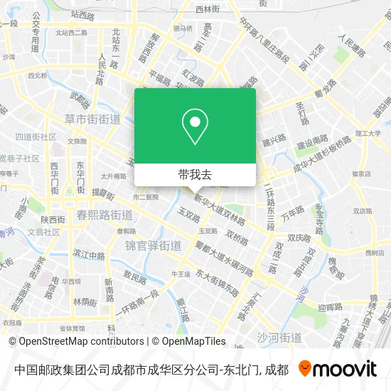 中国邮政集团公司成都市成华区分公司-东北门地图