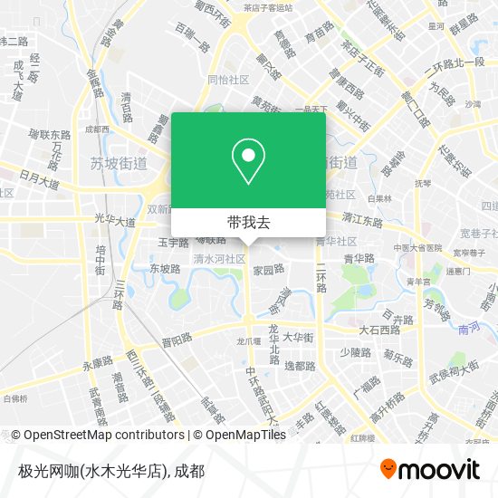 极光网咖(水木光华店)地图
