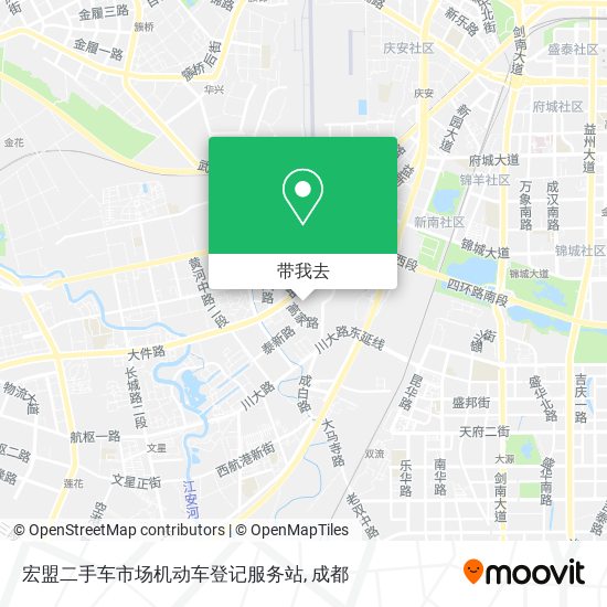 宏盟二手车市场机动车登记服务站地图