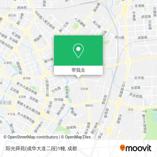 阳光舜苑(成华大道二段)1幢地图