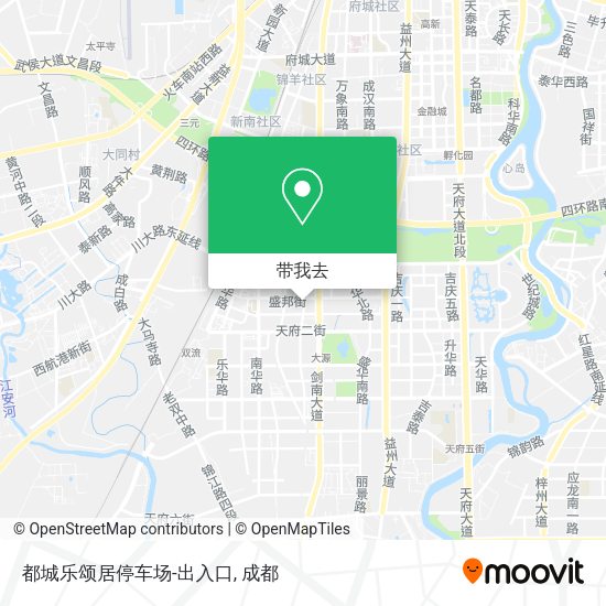 都城乐颂居停车场-出入口地图
