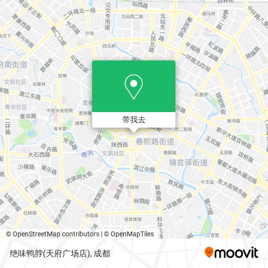 绝味鸭脖(天府广场店)地图