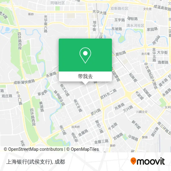 上海银行(武侯支行)地图