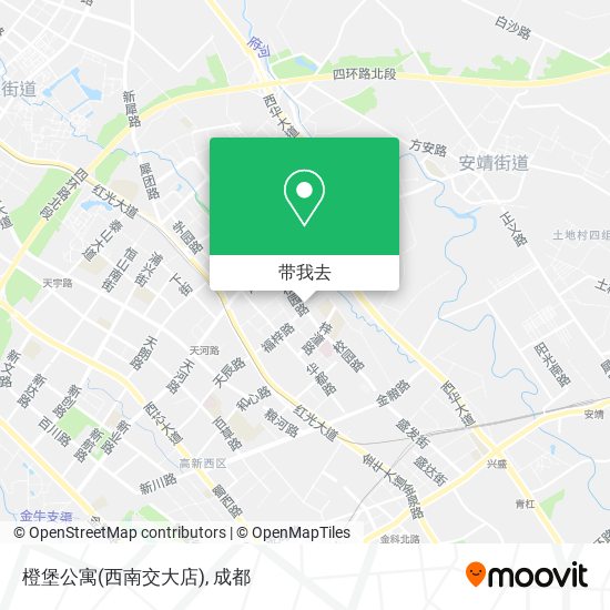 橙堡公寓(西南交大店)地图