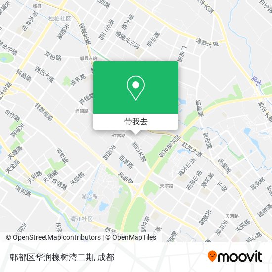 郫都区华润橡树湾二期地图