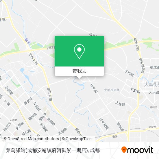 菜鸟驿站(成都安靖镇府河御景一期店)地图