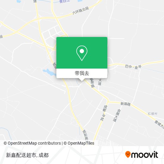 新鑫配送超市地图