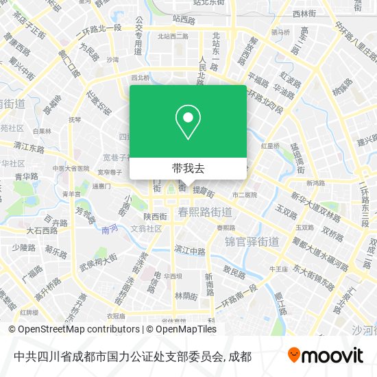 中共四川省成都市国力公证处支部委员会地图