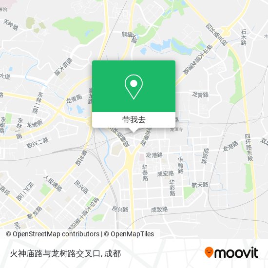 火神庙路与龙树路交叉口地图