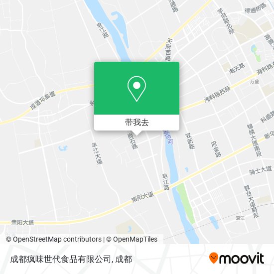 成都疯味世代食品有限公司地图