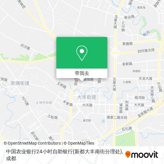 中国农业银行24小时自助银行(新都大丰南街分理处)地图