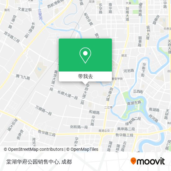 棠湖华府公园销售中心地图