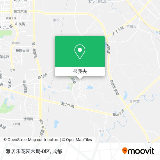 雅居乐花园六期-D区地图