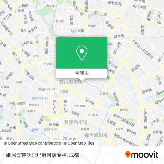 峨眉雪芽沃尔玛府河店专柜地图