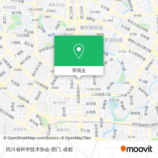 四川省科学技术协会-西门地图