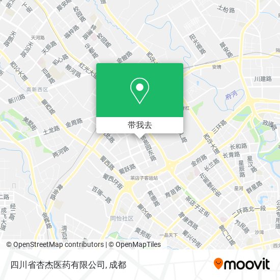 四川省杏杰医药有限公司地图