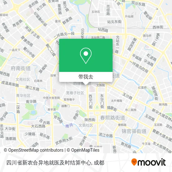 四川省新农合异地就医及时结算中心地图