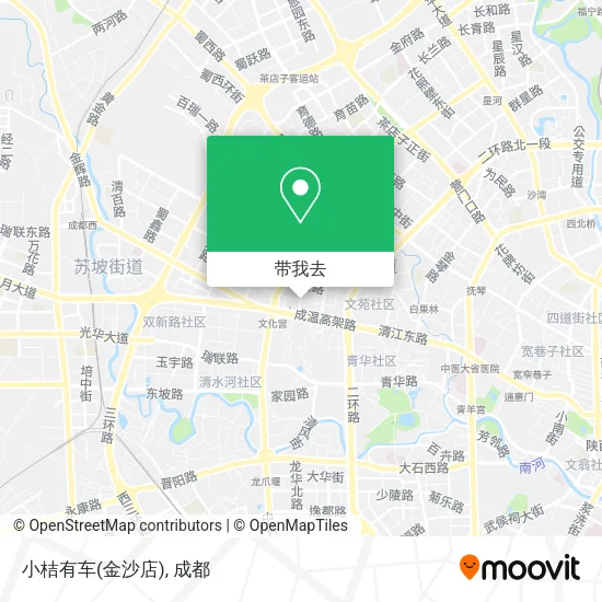 小桔有车(金沙店)地图