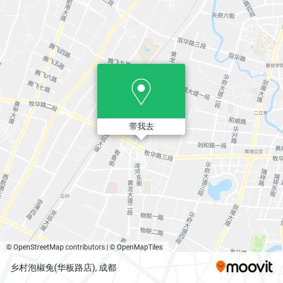 乡村泡椒兔(华板路店)地图