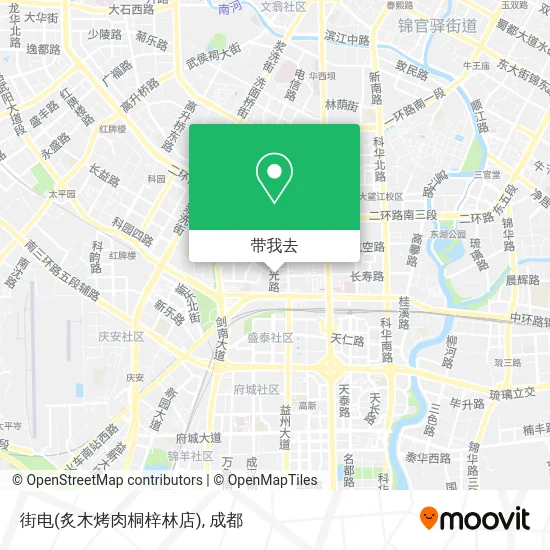 街电(炙木烤肉桐梓林店)地图