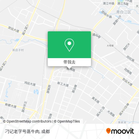刁记老字号蒸牛肉地图