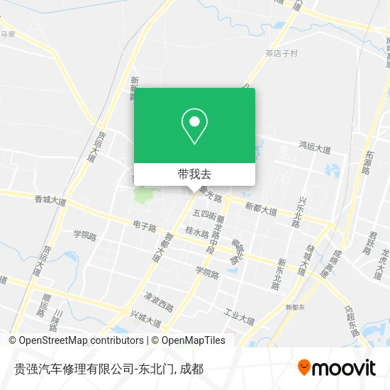 贵强汽车修理有限公司-东北门地图