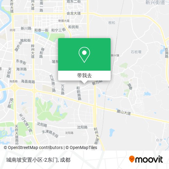 城南坡安置小区-2东门地图